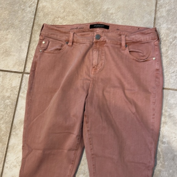 Liverpool High Rise Ankle Skinny Jeans Mauve Blush Pink 18 Plus - Picture 5 of 7